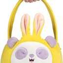 Squishmallows Original 12in Lancelot the Chocolate Bunny Egg Hunt Basket  Ultrasoft Official Jazwares Plush Accessory (Purple & White Panda)