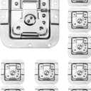 QWORK Road Case with Recessed Latch, Heavy Duty Recessed Butterfly Twist Catch, 10 Pack for Pro Audio Gear
