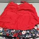 Women Tankini Swimsuit with Shorts - Flowy Two Piece Swimsuits Tummy Control Bathing Suits 2025 Swimwear (Large, Red and Floral)