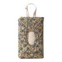 Quilted Baby Wipe Holder Quilted Wipe Pouch Portable Hanging Floral Wet Wipes Bag for Car, Stroller