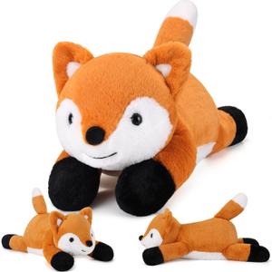 gnomantic Fox Weighted Stuffed Animals - 12 Inch 1.0 Pounds Weighted Plushies Fox - Small Plush Stuffed Animals Pillow - Cute Plush Toys Gifts for Kids & Adults