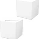 Beistle 2 Piece All-Purpose White Gift Card Boxes For Wedding Receptions, Anniversaries, Birthday Parties, And Graduations