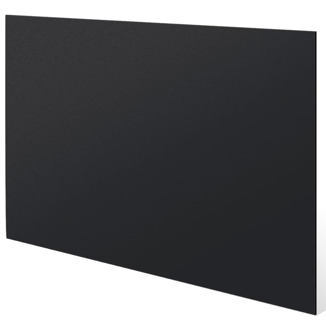 Threehoney 1 Pcs Black HDPE Sheet 1/4" Thick 24 x 36 Inch, HDPE Plastic Sheet High Density Polyethylene Board Flexible Solid Plastic Block for DIY Projects Crafts Machining Home