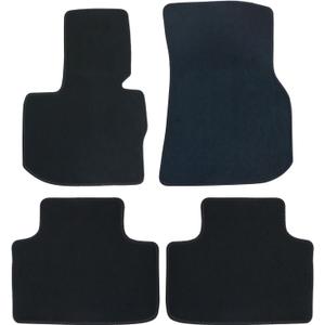 SecosAutoparts Replacement Black Velour Front & Rear Floor Mats Carpet Compatible with BMW X3 G01 2018 2019 2020 2021 2022 2023 X4 G02 2019 2020 2021 2022 2023 2024