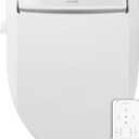 Brondell LE99 Bidet Toilet Seat, Fits Elongated Toilets, Electric Bidet with Remote, Warm Air Dryer, Strong Wash Mode, Stainless-Steel Nozzle, Saved User Settings & Easy Installation (White Warm air dryer + Remote Control)