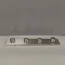 Design House 519298 Contemporary 4-Light Indoor Vanity Light Dimmable for Bathroom Bedroom Vanity Makeup, Satin Nickel