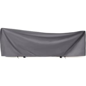 Tranqun Hammock Cover 188" W x 58" D x 20" H, Fits 14-16 ft Hammock Stand, Heavy Duty 420d Oxford Waterproof UV Resistant Outdoor Patio Cover with Adjustable Buckle Straps, Double Stitched Seam(Gray)