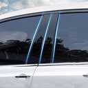 BOLTRY Automobile Door Window Pillar Post Trim B Pillar Molding Trim Fit for Jeep Grand Cherokee 2011-2021 6Pcs