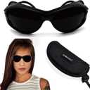 ABSORBER Red Light Therapy Glasses,IPL Laser Safety Glasses 200-2000nm, Eye Protection for Red Light Therapy and Tanning Goggles
