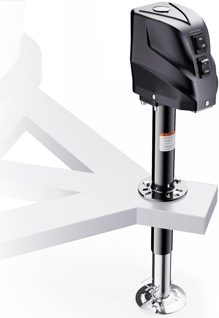 FZZD 5500-7500lbs Electric Trailer Jack, 23.2" Vertical Travel, 12V DC,for RV Trailer, Camper