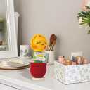 4 x Inspirational Birthday Gifts for Women Friends Positive Crochet Sunflower Desk Accessories Encouraging Thank You Friendship Present for Coworker Teacher Boss Employee Appreciation Principal Christmas