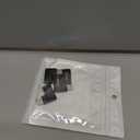 AGVEE 4 Pack Side Angle 90 Degree USB-C Male to USB-C Right Angled Female Adapter (Type-C 3.2 Gen 2) Converter Video Type-C 10G Data Extension Coupler Converter Connector, Black