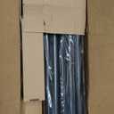 Curtain Rods for Windows 16 to 144 Inches Adjustable Length 1 Inch Diameter Window Curtain Rod with Aluminum Finials, Black