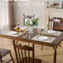 Leetaltree Beige Placemats Set of 6 - Heat Resistant Non-Slip Place mats for Dining Table, Washable Durable PVC Vinyl Woven Table Mats(Beige, 6)