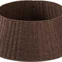 OIAHOMY Christmas Tree Collar, Wicker Holiday Tree Skirt & Stand Base Cover,Paper Rope Christmas Decor, Brown-27 inch (X-Large, Brown)