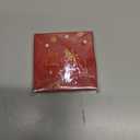 Antique Mistletoe Ceramic Christmas OrnamentsXmas Gift Ornament for Women, Dark Academia Mistletoe Decor Ornaments for Christmas TreeGold Bow Botanical Hanging Ornament for Xmas Tree,3x3