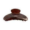French Large Hair Claw Clips for Thick Hair, Tortoise Hair Clips, Acrylic Celluloid French Butterfly Jaw Clips, Strong Hold for Women Girls (Caramel color)