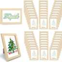 YOUKE OLA Set of 50 Picture Frame Bulk Photo Frames Wall Mounting Simple Photo Frames Multi Picture Frames for Wall or Tabletop, 4X6 Inch Natural