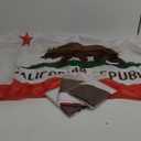 4 Pieces 3x5 Foot California Flag | Vivid Color and Fade Proof - Canvas Header and Double Stitched | Lightweight Duty Outdoor Polyester California State Flags with Brass Grommets (3 x 5 Ft)