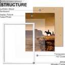 A PLUS MAX 22x30 Picture Frame White Light Weight Wall Mount | 22 x 30 Inch White Wood-grain Engineered Wood Material Frame for 22by30 Rectangular Photo Poster - 1 Pack/White/22x30