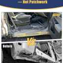 Mountainpeak 4PCS Rocker Panel Fit for 1999-2016 Ford F250/F350 Reg Cab