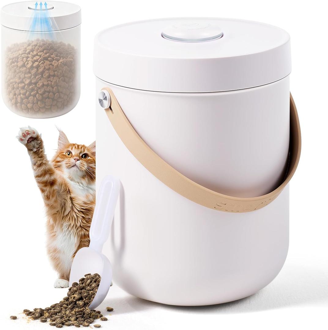 smartoo Vacuum Cat Dog Food Storage Container 10 lb, Dry Pet Food Storage, 13"H x 9.65″W