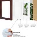 Egofine 4x6 Picture Frames with Plexiglass, Display Pictures 3x4.5 and 3.5x5 with Mat or 4x6 Without Mat Set of 4 for Tabletop and Wall Mounting, Walnut Color