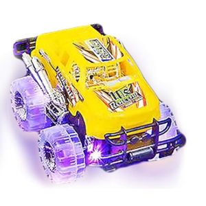 Light-Up Monster Truck Toys (2-Pack)  Push-&-Go Cars with Glowing Wheels  Birthday Gift for Toddlers, Boys & Girls Ages 3+  Durable Friction-Powered Trucks  Batteries Included
