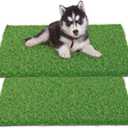 30 x 20 inches 2 Pack Fake Grass Pee for Dogs Artificial Grass Rug Pad for Puppy Potty Washable Grass Mat for Pet Training with Drainage Hole