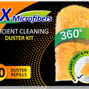 Duster Refills 50 Counts, 360° Heavy Duty Multi Surface Duster Refills for Cleaning, Compatible with Swiffer Dusters