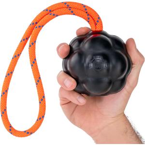 Monster K9 XL Dog Ball - Lifetime Replacement - Medium & Large Breeds - Aggressive Chewers - Chew, Tug, & Fetch Dog Toy - Made in USA - Reward Ball - 4.5"