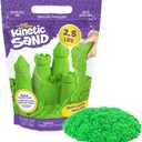 Kinetic Sand, 2.5lbs Green Play Sand, Easter Basket Stuffers, Moldable Sensory Toys for Kids, Resealable Bag 
