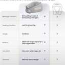 CILI Cordless Neck Massager Pillow with Heat, Shiatsu Neck Massager for Pain Relief Deep Tissue,Heated Massage Pillow for Travel,3 Adjustable Intensity,Gifts for Women Men Mom Dad