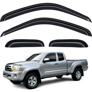 Window Visors Rain Guards for Toyota Tacoma Access Cab 1995-2004