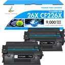 26X Toner Cartridge for HP Printer CF226X M426fdw Compatible for HP 26X Black LaserJet Toner Cartridge 26A CF226A M402n MFP M426fdw M402dn M402 M402dw M402dne M426fdn M426 M426dw Printer Ink 2 Pack