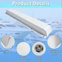 WTMORE Boat Dock Bumpers, 48" Dock Bumpers Dock Edge, Dock Fenders Bumpers, Boat Dock Bumper Guards for Dock Edge, Piling, Horizontal Deck, Vertical Poles, or Pier Fenders, White (3 Pack)