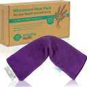 Microwavable Heating Pad for Neck, Back & Shoulders - Heating Bean Bag Microwavable Pillow - Cleaned Wheat & Lavender Aromatherapy Heating Pad Wrap - Amazing Health, Purple