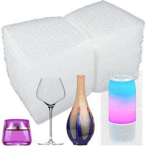 50 Pcs Bubble Pouch Wraps - 6"x10" Double Walled Clear Bubble Out Bags for Packing, Shipping, Storage, and Moving - Shockproof Cushioning Bags for Fragile Items