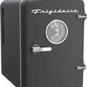 Frigidaire EFMIS171 Retro Mini Portable Personal Fridge - Ideal for Home, Office or Dorm - Includes Carrying Handle, AC/DC Wall/Car Charger, 6-can