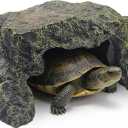BNOSDM Reptile Hideout Rock,Tortoise Hide Cave,Resin Rock,Lizards Hideaway,Turtle Basking Platform,Reptiles Habitat Decor Tank Accessories for Bearded Dragon Gecko Snakes Chameleon Frogs
