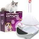 100 Pack Drawstring Cat Litter Box Liners Compatible with Litter-Robot 3/4, Waste Bags Heavy Duty for Automatic Self Cleaning Litter Box