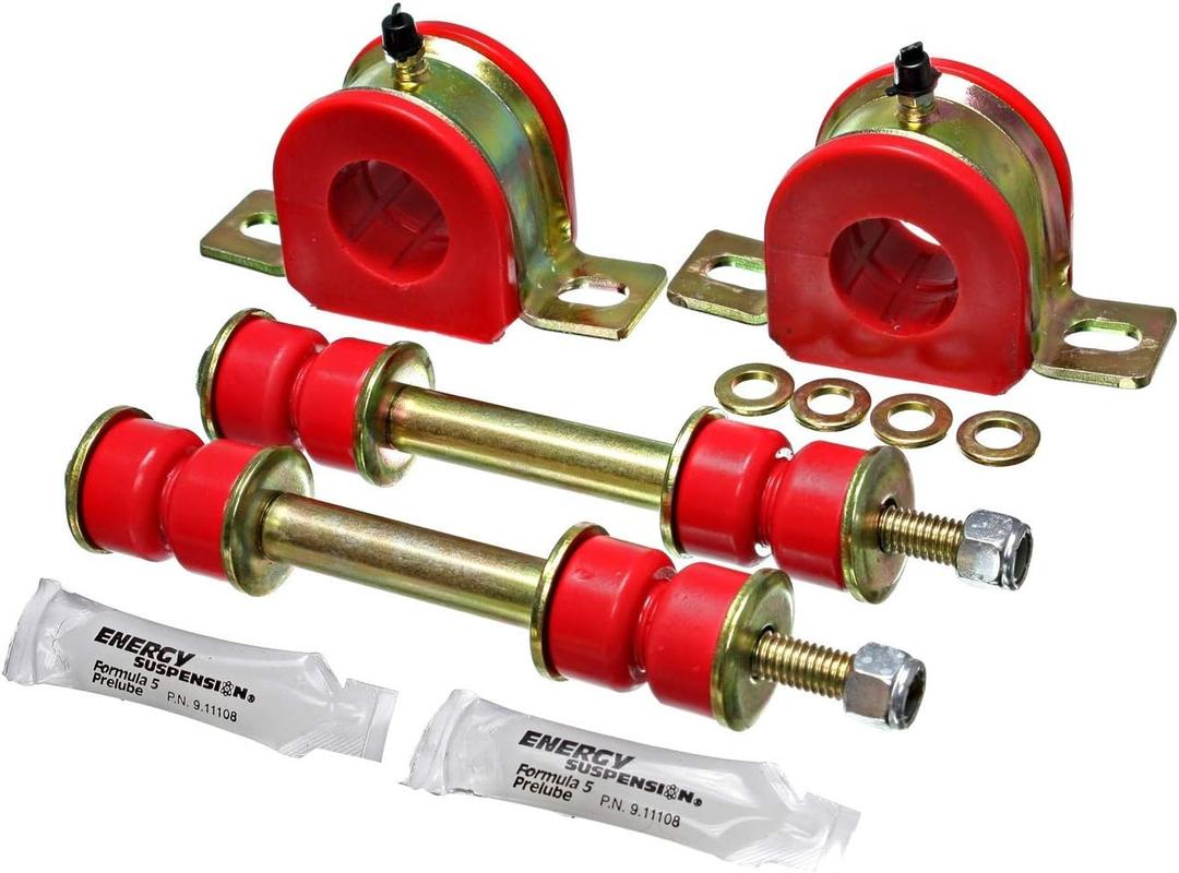 Energy Suspension 3.5178R 1-1/4" Greasable Sway Bar Set for GM