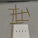 Amazon Basics Four-Tier Jewelry Tree Stand - White/Brass