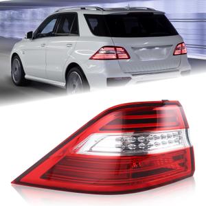 Left Driver Side LED Outer Tail Light Fit for 2012 2013 2014 2015 Mercedes Benz ML350 ML550 W166 Rear Lamp Assembly LH USA Style1669063501 MB2804107