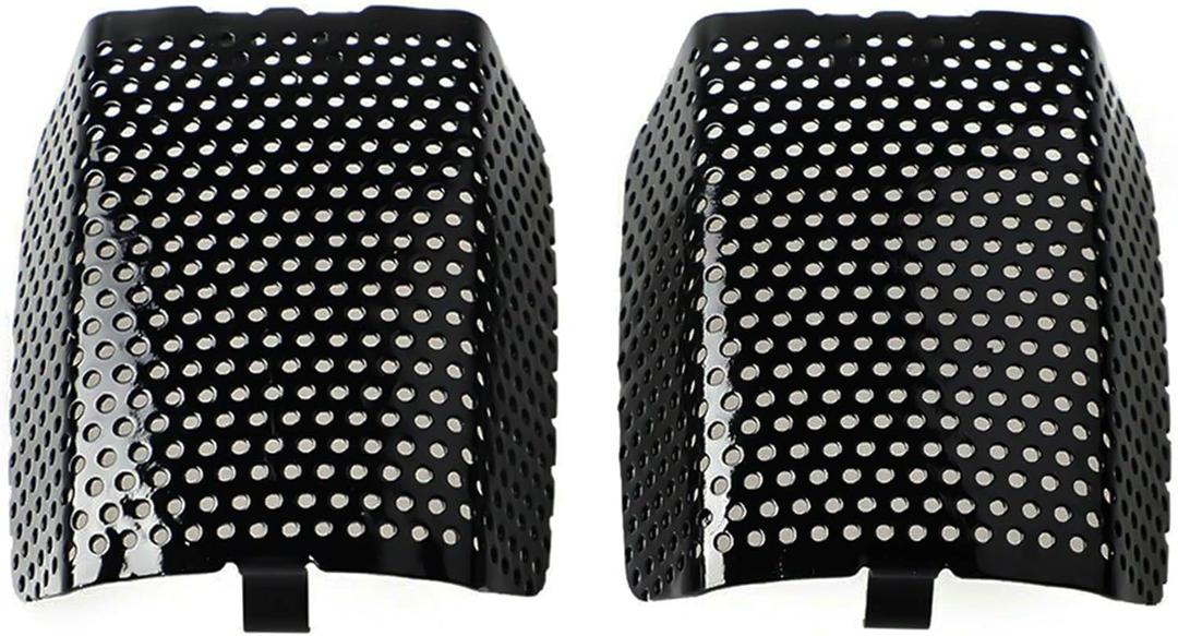 Motorcycle 1 Pair Front Caliper Brake Screen Inserted Covers Caliper Guards Caliper Brake Shield for Harley Touring, Road King, Electra Street Glide FLHT, FLHX & V-Road Models (Black)
