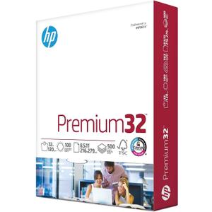 HP Paper Printer | 8.5 x 11 Paper | Premium 32 lb | 1 Ream - 500 Sheets | 100 Bright | Made in USA - FSC Certified | 113100R