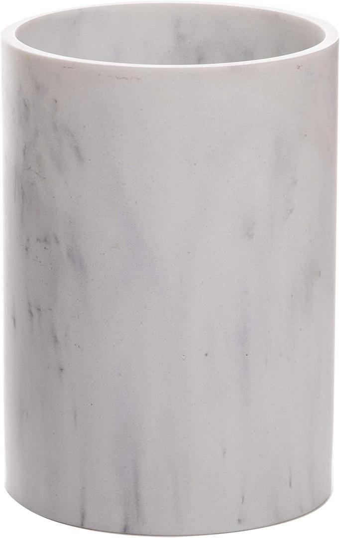 BINO | Kitchen Utensil Holder for Countertop, Matte Marble | Utensils Caddy | Countertop Utensils Holder | Utensil Crocks for Kitchen | Cooking Spatula Crock