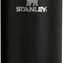 Stanley AeroLight Transit Bottle 16 oz | Locking Drink Through Lid | Leak Resistant Water Bottle or Coffee Travel Mug | Lightweight Insulated Stainless Steel | BPA-Free | Black