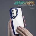 Starhemei for Galaxy S24 FE 5G Case, Camera Invisible Bracket Anti Drop Protective Case, Slim Soft Silicone Rubber & Hard Back Shockproof Phone Case for Samsung Galaxy S24 FE 5G (Navy)