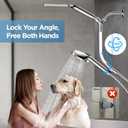 MakeFit Dual Filtered Rain Shower Head Combo, High Pressure Handheld Shower Head with Adjustable Bar - Rainfall Shower Head And Showerhead with Filter for Hard Water - Removes Chlorine